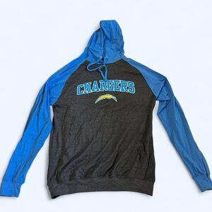 Fanatics Chargers Blue and Black Men's Hoodie